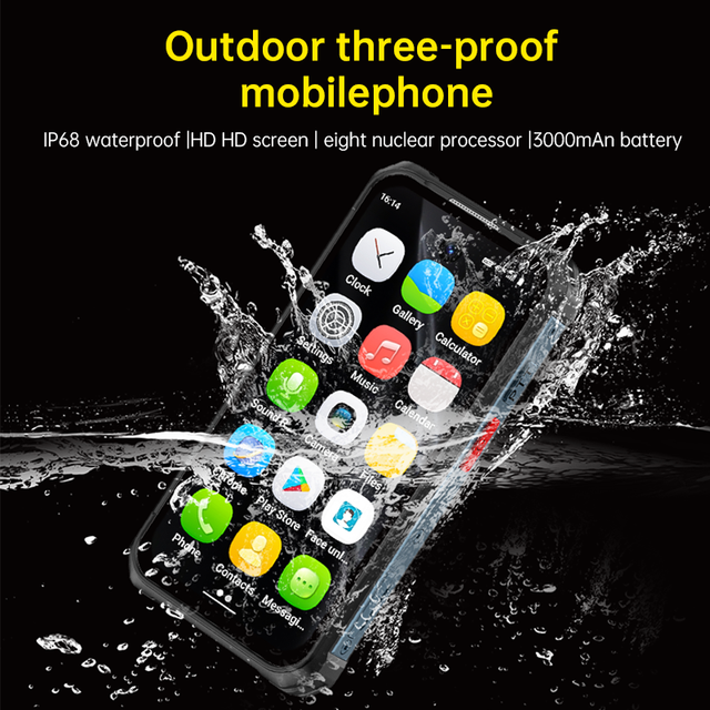 Outdoor Sport XS18Pro Max 3.9inch OLED Waterproof IP68 Rugged Android 12.0 Global 4G Octa Core Big Battery Mini Smart Phone