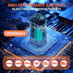 Gonfleur de voiture portable 5-en-1 avec démarreur de saut d'urgence, pompe à air d'aspiration/soufflage et surveillance de la pression avec aspiration - Product Image 5