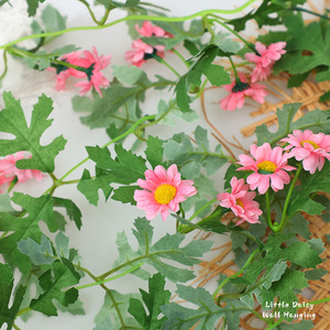 Mur de fleurs artificielles en marguerites 30cm-100cm, fleurs en soie réutilisables, décoration de mariage, toile de fond - Product Image 2