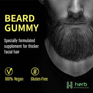 Gummies de croissance de la barbe OEM pour hommes, ingrédients naturels, favorisent la croissance des poils de la barbe - Product Image 5