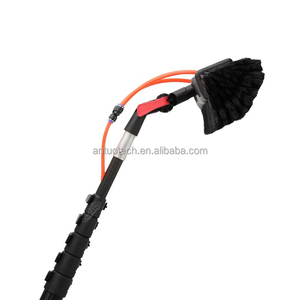 <span class=keywords><strong>Perche</strong></span> télescopique en fibre de carbone 3K alimentée en eau avec connecteur pour tube de brosse solaire, tube carré en fibre de carbone télescopique - Product Image 4