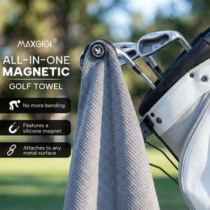 Serviettes de golf en microfibre personnalisées en gros, serviettes de golf gaufrées pour caddie, serviettes de golf vierges pour sublimation avec logo personnalisé - Product Image 6