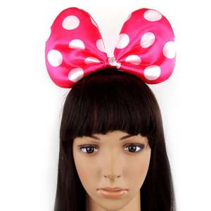 Serre-têtes de fête tendance pour femmes et filles, avec grand nœud et oreilles de souris, à pois - Product Image 5