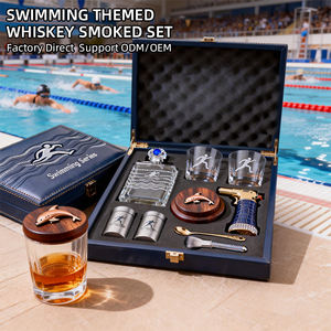 Coffret Cadeau <span class=keywords><strong>Whisky</strong></span> Série Swimming Motion – Kit d'Infusion Fumée au Bourbon pour Cocktails – Événements et Compétitions de Club Personnalisés de Qualité Supérieure - Product Image 2