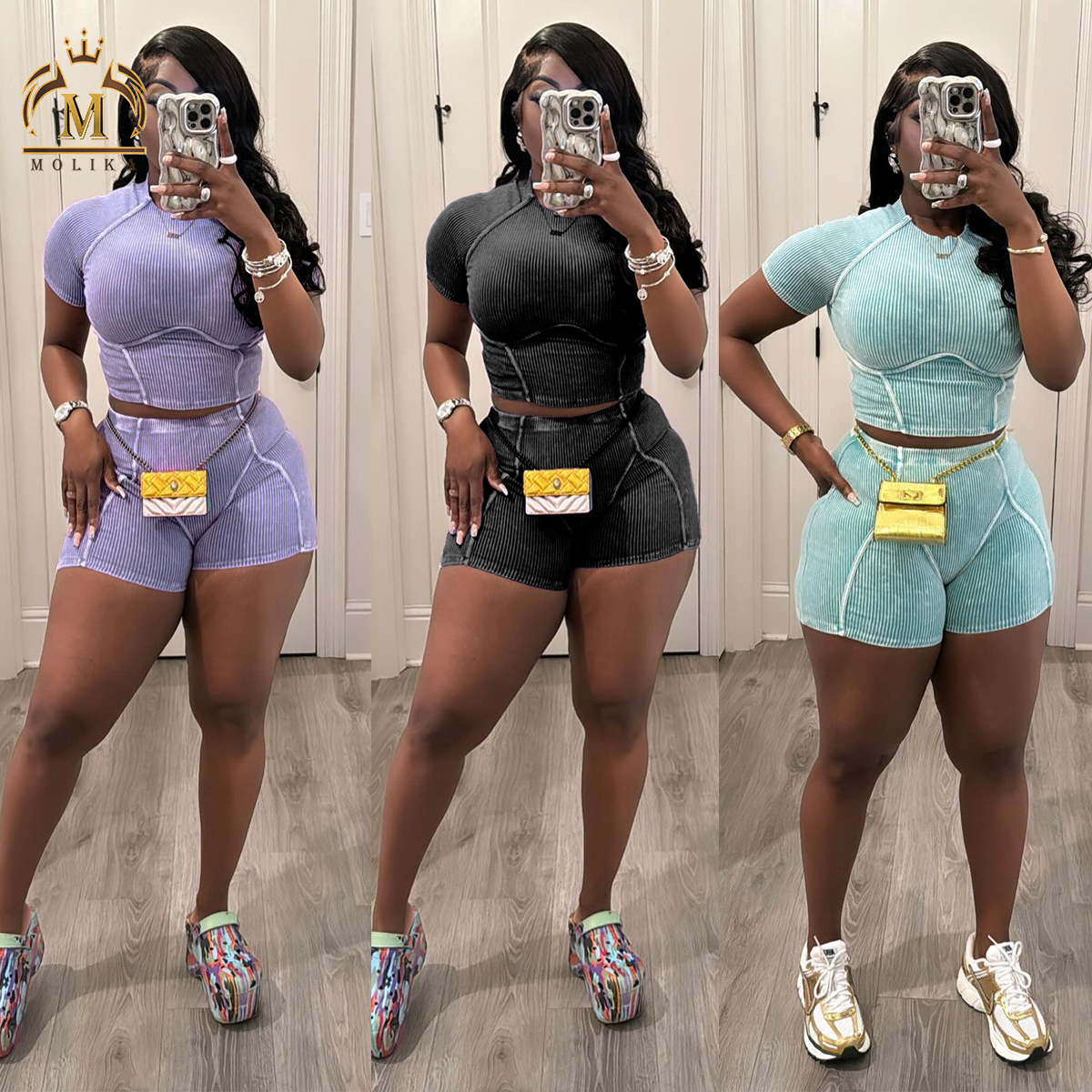 Sexy Biker Outfits - Top Quality Wholesale Two Piece Sets Sexy Biker Outfits - Top Quality Wholesale Two Piece Sets