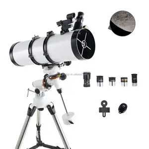 אסטרונומיים טלסקופ 130EQ הניוטונית רפלקטור טלסקופים למבוגרים מקצועי טלסקופ 130650 עם EQ הר עבור אסטרונומיה