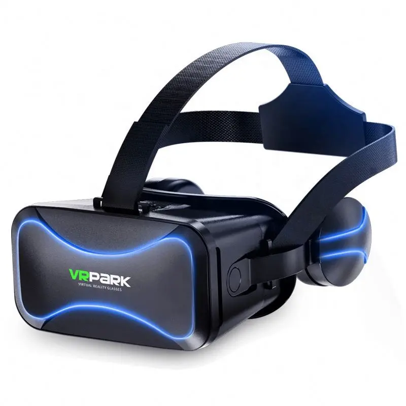 VRPARK J30 VR — lunettes de réalité virtuelle 3D, casque avec écouteurs stéréo HIFI, pour téléphone intelligent, 4.7-6.7 pouces, marque de haute qualité