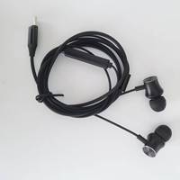 Logo Merek Kustom Hitam Tlai Telink ENC LHDC Bahan PVC Cetakan Pribadi Earphone In-Ear Berkabel Tipe-C Panjang Kabel 1.2m IPX-0