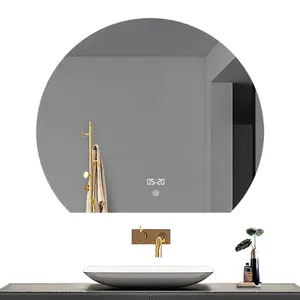 조명이있는 맞춤형 처리 LED 욕실 거울 백라이트 화장대 거울 대형 벽걸이 형 디밍이 가능한 스마트 거울