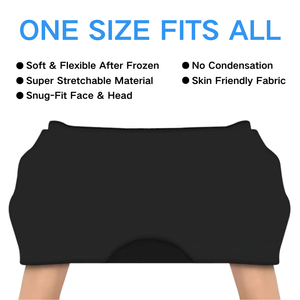 Logo imprimé en usine Gel Ice <span class=keywords><strong>Relief</strong></span> Cap <span class=keywords><strong>Cool</strong></span> Head Ice Pack Masque Soulagement des maux de tête Compresse Forme Fitting Cold Therapy Hat - Product Image 4