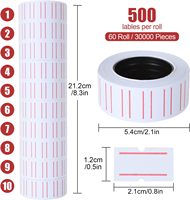 Étiquettes et autocollants en papier offset blanc pour usage industriel et étiquettes de supermarché pour expositions