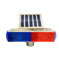 Voyant d'avertissement solaire original Énergie solaire Ambre Avertissement Trafic Jaune Clignotant Barrière d'avertissement lumineux à énergie solaire