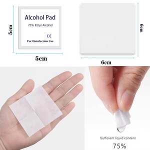 Anti-séptico Uso Múltiplo Álcool Prep Pads 75% Álcool Prep Pads Álcool <span class=keywords><strong>Wipes</strong></span> para Uso Externo - Product Image 2