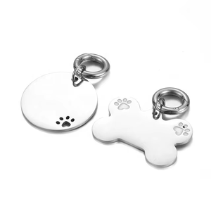 Trống <span class=keywords><strong>dog</strong></span> <span class=keywords><strong>tag</strong></span> kim loại khắc logo mặt dây chuyền cho pet ID Tên cổ áo xương <span class=keywords><strong>Dog</strong></span> <span class=keywords><strong>Tag</strong></span> - Product Image 3