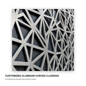 Panneaux de mur-rideau en aluminium thermolaqués anti-corrosion pour l'extérieur des bâtiments, design minimaliste, 70 pouces et plus - Product Image 1
