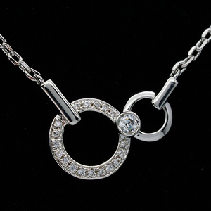IGI/GIA Certified 14K Gold Intertwined Double <b>Ring</b> <b>Necklace</b> Lab Diamond Pave Interlocking Orbit Box Chain Daily Luxe Jewelry - Product Image 4