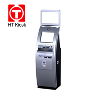 Kiosque d'enregistrement en libre-service 19 pouces pour l'aéroport Lecteur de passeport Machine à imprimer les cartes d'embarquement Kiosque