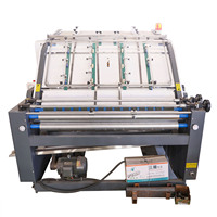 Machine à plastifier en carton ondulé cannelure semi-automatique 3 plis nouvelle condition plastifieuse flûte semi-automatique