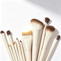 11-teiliges Make-up-Pinsel-Set mit Aufbewahrungstasche, weiche Nylonpinsel für Rouge, Lidschatten, Foundation, Make-up-Werkzeuge für das ganze Gesicht