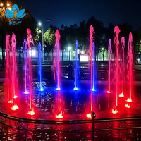 Fontaine musicale extérieure commerciale moderne en acier inoxydable de qualité supérieure, résistante à l'eau, garantie 1 an pour jardin