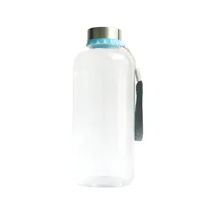 670ml PCTG bottiglia di plastica di acqua portatili di forma rotonda bottiglia di acqua infrangibile