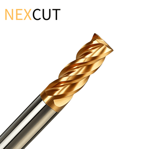 เครื่องกัดทังสเตนคาร์ไบด์แบบไดนามิก4ร่อง60HRC TIA ในการเคลือบผิวสำหรับปลายตาราง Sus - Product Image 4