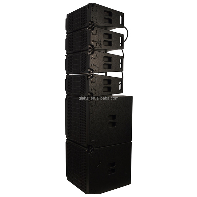 LA206+LA15 Line Array Combo Set Pro Audio Portable Subwoofer Speakers 90Hz-18kHz/40Hz-250Hz Response Stage Performance Outdoor