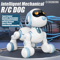 Programmierbarer Tanzender Intelligenter RC-Ferngesteuerter Roboterhund Spielzeug mit Licht und Ton