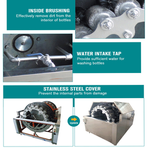 Hot Bán Bia/Chai Rượu Thiết Bị Làm Sạch Cho Tái Chế Tái Sử Dụng Chai Và Chai Tự Động Bàn Chải Máy Giặt - Product Image 5