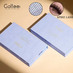 Gollee Spike Wispy Premade Volume Fans eyelashes 5D 7D 9D Ultra Speed Wispy Premade Lashes 0.07mm