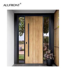 ALUFRONT Porte <span class=keywords><strong>de</strong></span> luxe moderne en aluminium Porte d'entrée extérieure pivotante résidentielle Porte d'entrée principale pour maison d'appartement Porte d'entrée - Product Image 6
