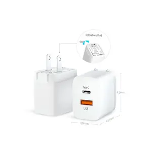 Personalizar Universal plegable 20W 35W Watt celular Baterry Mini portátil Original para <span class=keywords><strong>Apple</strong></span> Iphone 13 14 Usb <span class=keywords><strong>cargador</strong></span> rápido - Product Image 3