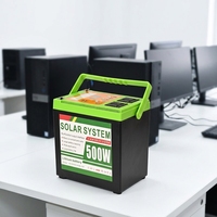 Centrale Électrique Portable 500W 384Wh LiFePO4 à Onde Sinusoïdale Modifiée, Générateur Solaire avec Port Type C pour Camping, Maison et Urgences