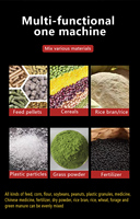 Mélangeur industriel haute performance pour le mélange de poudres, de céréales et d'aliments pour animaux dans les exploitations agricoles et les usines de transformation des aliments.