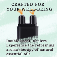 Inhalador Nasal de Plástico Personalizado al por Mayor, con Doble Orificio para Aromaterapia, para Aceites Esenciales, Sin Fragancia