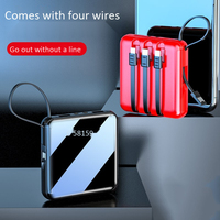 Batterie externe portable étanche haute capacité 10000 mAh et 20000 mAh avec double sortie USB et entrée Micro USB