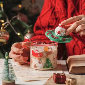 New Santa Claus <b>Christmas</b> Cups Heat Resistant <b>Glass</b> Cup <b>Christmas</b> <b>Mug</b> <b>Christmas</b> Gifts - Product Image 5
