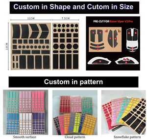 Rubber Mouse Anti Slip Grip Tape for Gaming Mouse DIY Mice Keyboard Skin Stickers Customized Finger Sweat Absorbing Grip Tape - Product Image 2