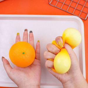 2025 Hot Selling Creative Realistic Fruit Orange <b>Squishy</b> Toy -Stress Relief Squeeze TPR for Kids Adults Ideal Decompression Gift - Product Image 1