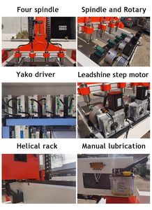2021 year Professional  Best selling 1325 rotary 4 heads 3d cnc router machine for woodworking furniture - Product Image 5