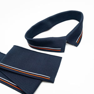 Wholesale Stripe Waistband Neckband Rib Knit Cuff Trim Sewing <b>Elastic</b> Knitted Ribbing Fabric Cuffs for Polo T-Shirt - Product Image 5