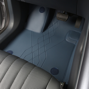 <span class=keywords><strong>Tapis</strong></span> de sol de voiture en cuir véritable bleu de luxe de haute qualité, sur mesure, vente en gros d'usine GANE, pour Galaxy E5 - Product Image 2
