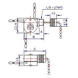Interrupteur à chaîne de ventilateur de plafond ZING EAR on OFF 3 vitesses, commande par chaîne, laiton, 4 fils, 3A 6A 125V 250V - Product Image 2