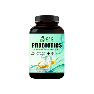 Capsules végétariennes de probiotiques à marque privée avec mélange de probiotiques et de postbiotiques, contribuant à soutenir la flore intestinale, capsules prébiotiques - Product Image 1