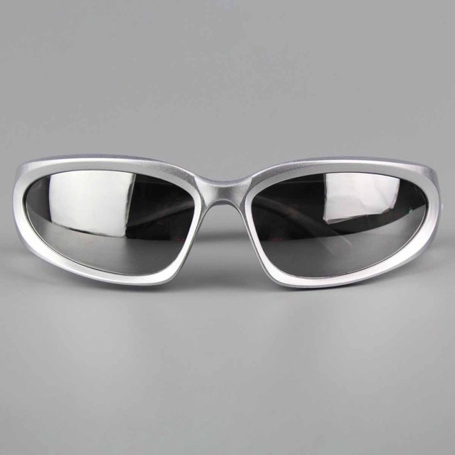 Wholesale Outdoor Vintage Flash Men Women Eyewear Oval Wrap Sports Sun Glasses Mirrored UV400 Driving Cycling Sunglasses
