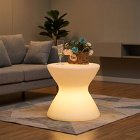 Table basse LED étanche pour extérieur, éclairée, à changement de couleur RGB, pour patio, salon, jardin, fête, meubles LED