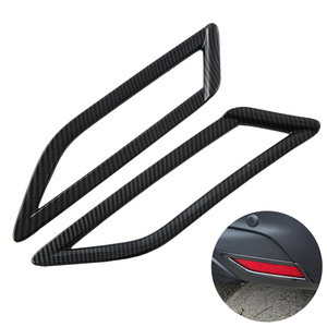 WZXD Protection complète de pare-chocs avant et arrière avec garniture de feux antibrouillard en carbone noir mat pour Yaris Cross 2023 2024 - Product Image 1