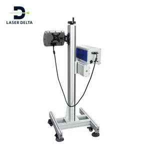 3D 30W 60W 100W bouteille en plastique date d'expiration impression CO2 volant laser marquage machine prix