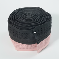 Bande élastique en maille respirante, nylon, ruban perforé bicolore pour pantalons de yoga et vêtements de sport