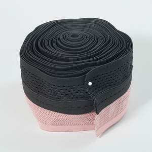 Logo personnalisé, bande élastique en nylon respirant, deux tons, perforée, confortable, ruban élastique, vêtements de sport, pantalon de yoga - Product Image 1